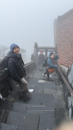 Foggy way down Fansipan
