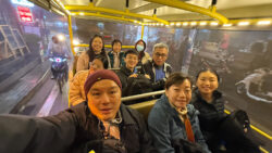 Buggy back to Sapa Charm Hotel after dinner