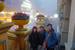 Sapa town outside MGallery Hotel